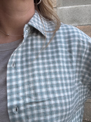 River Plaid Button Up Emerald Cove by Z Supply