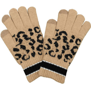 Leopard Print Smart Touch Gloves