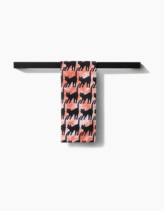 Halloweeny Cats Tea Towel