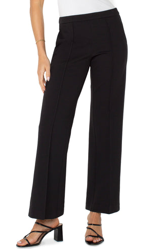 Pull on Wide Leg Trouser Black by Liverpool