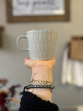 Sage Grey Stonewear Mug