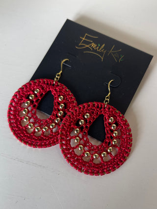 Small Macrame Earrings by Emily kai