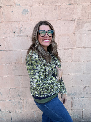 Cargo Shacket Green Plaid by Liverpool