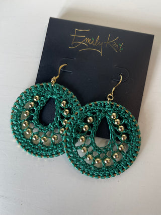 Small Macrame Earrings by Emily kai