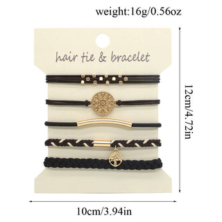 Bohemia elegance & versatility charm hair tie bracelets