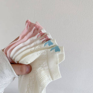 Wholesale Bow Embroidery Socks