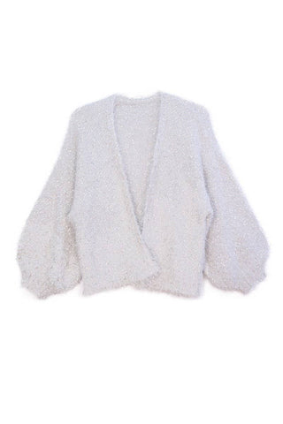 Women's Fuzzy Knit Cardigan OS