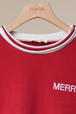 Christmas Back Lettering Sweatshirt