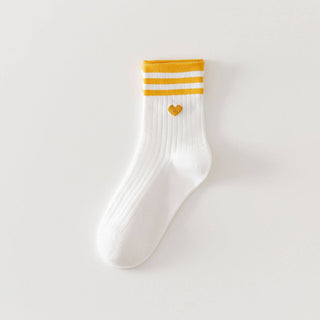 Heart Love Striped Socks