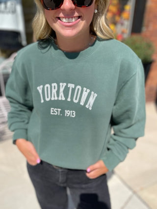 Yorktown Crewneck Sweatshirt Washed Green