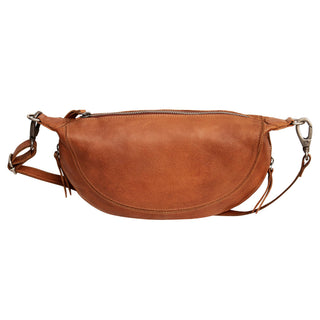 Crosby Handcrafted Leather Sling/Crossbody Bags: Cognac