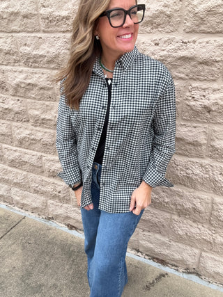 Seaport Button Up Top Eclipse by Z Suppy