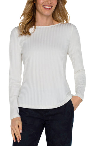 Long Sleeve Boatneck Snow