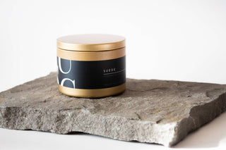 Matte Gold Travel Tin Soy Candle