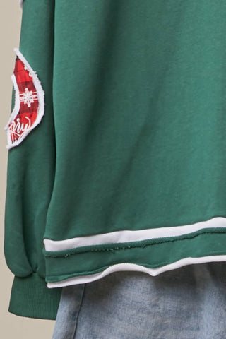 Christmas Back Lettering Sweatshirt