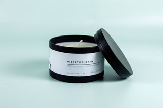 NEW! Matte Black Travel Tin Soy Candle