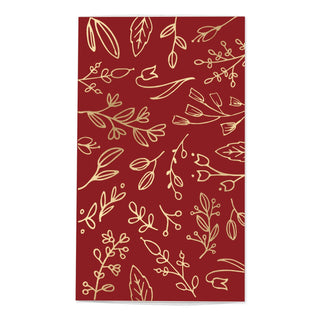 Red & Gold Floral Matchbox: Christmas, Fall & Autumn Decor