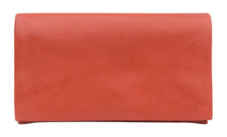 Eloise Handcrafted Leather Wallet: Red