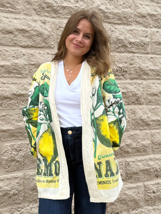 Boho Lemons Lightweight Shacket