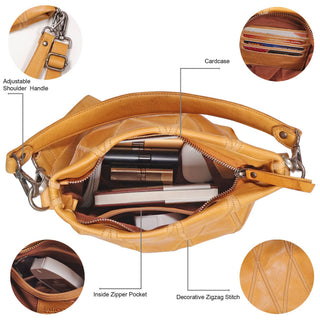 Ivy Diamond Leather Crossbody Bag