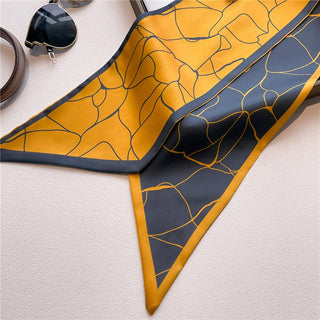FASHIONABLE DOUBLE-LAYER NARROW SILK HEAD SCARF
