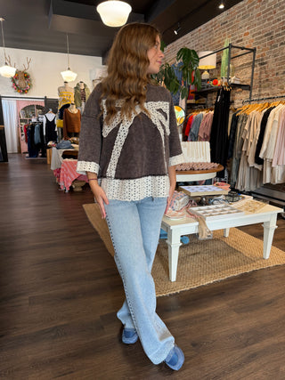 Boho Ribbon Patchwork Top