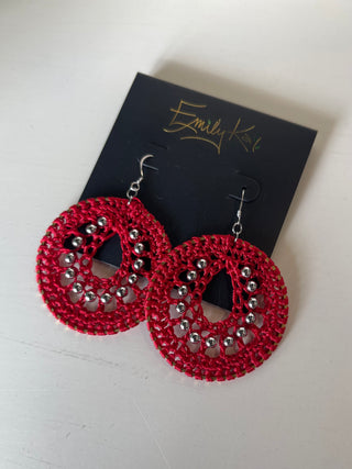 Small Macrame Earrings by Emily kai