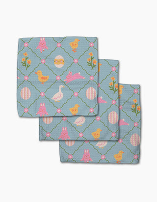 Easter Critters Dishcloth Set