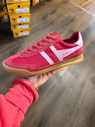 Women's Tornado Sneaker Deep Red/Candy Gola