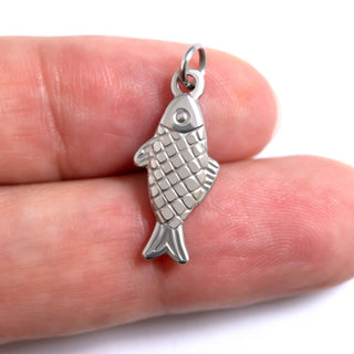 18K Gold PVD Stainless Steel Fish Charm