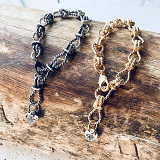 Vintage Inspried Knot Bracelet Gold