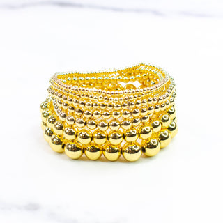 Gold Filled Beaded Bracelets: 3mm