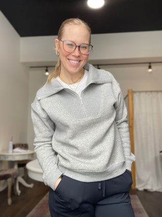 Sonata Fleece Sweatshirt Heather Gray