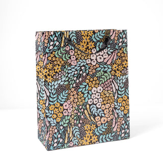 Black Floral Gift Bag