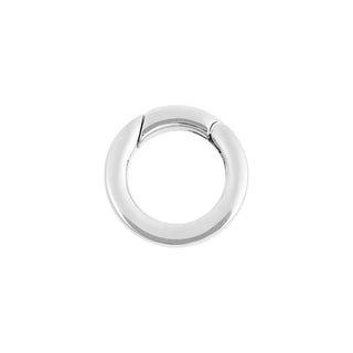 18K Gold PVD Stainless Steel Circle Carabiner Charm Clasp