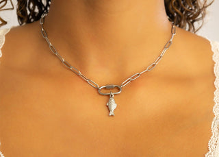 18K Gold PVD Stainless Steel Fish Charm