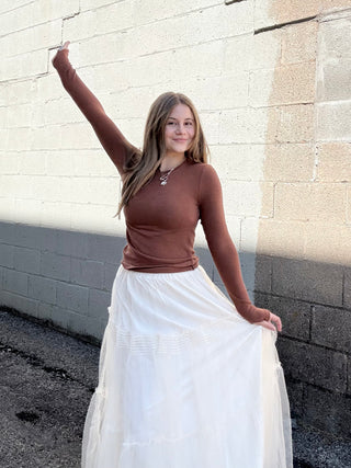 Layering Tee Heather Taupe
