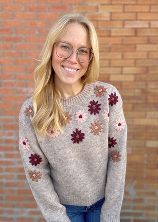 Floral Meadow Sweater