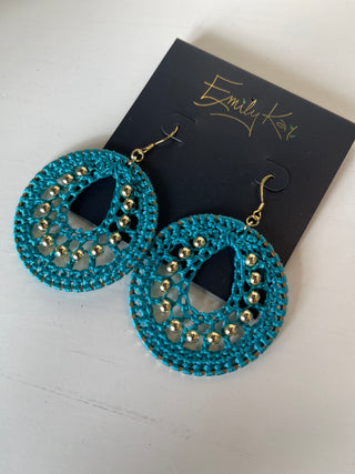 Small Macrame Earrings by Emily kai