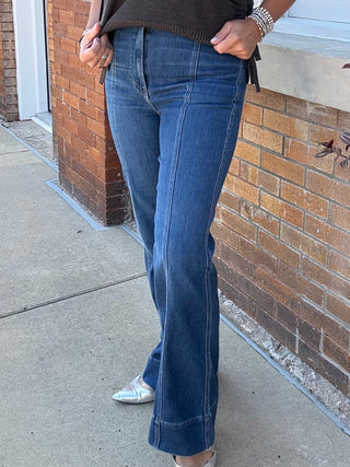 Relaxed HR Seamed Bootcut 32" Ins - Bayshore