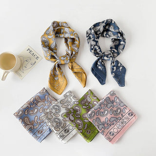 VERSATILE CASHEW PRINT SILK SCARF_CWASC0825
