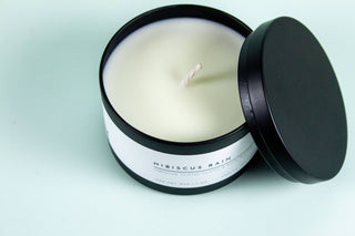 NEW! Matte Black Travel Tin Soy Candle