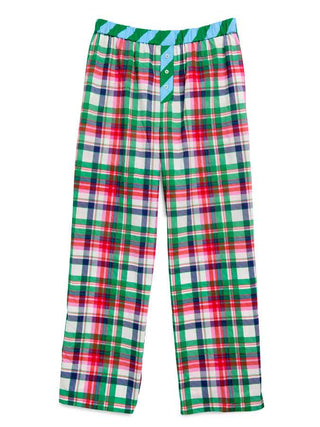 PLAID BOXER PANTS,MULTI