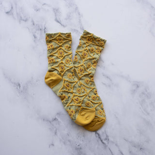 Women's Antique Floral Casual Socks