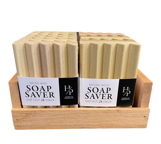 12 ct. wood soap savers retail store shelf-ready w/ display