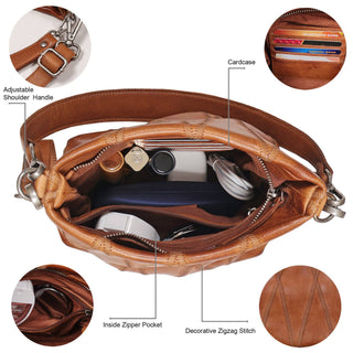 Ivy Diamond Leather Crossbody Bag