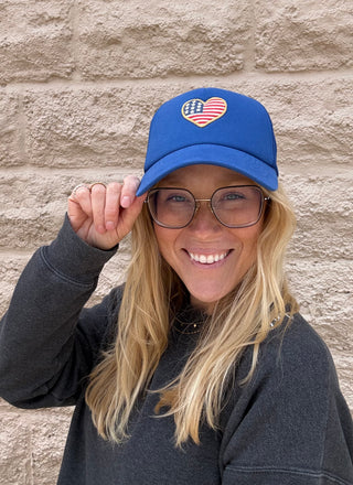 Americana Trucker Hats by Z Supply Blue