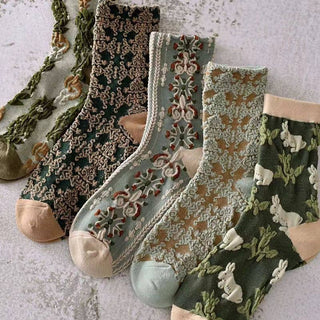 Cute Floral Women's Socks