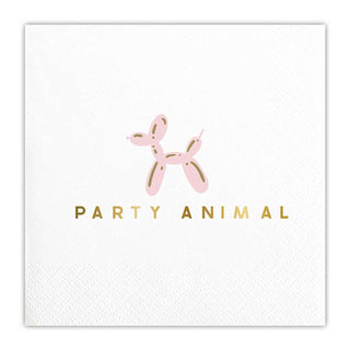 Foil Beverage Napkins - Party Animal