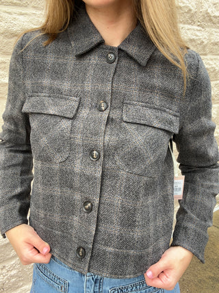 Plaid Jacket - Charcoal Plaid by Dex